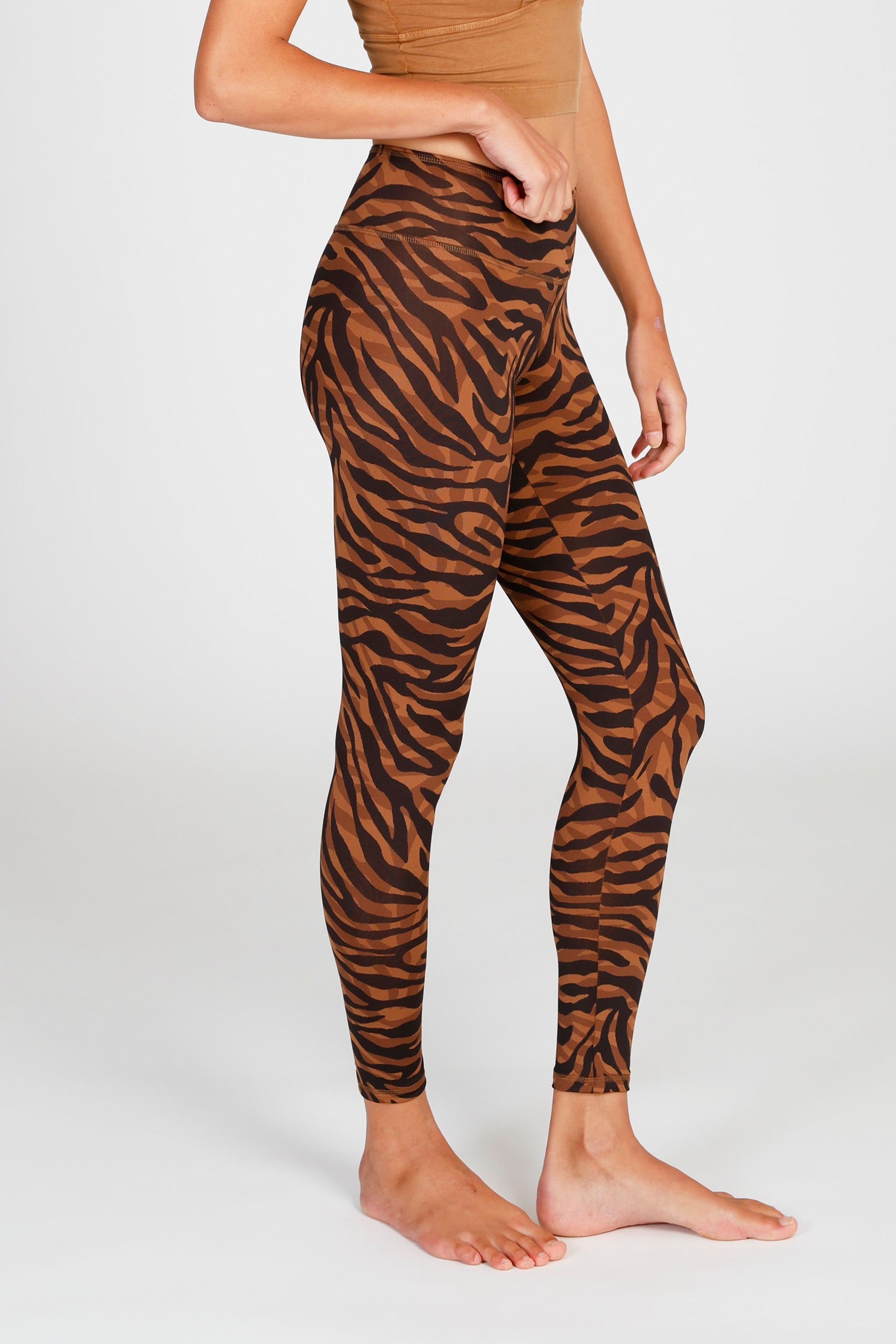 Yoga Leggings Ganga 7/8 Camou Brown