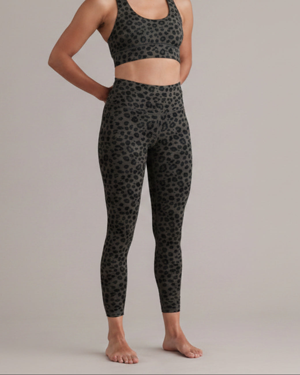 Leggings Cropped Leo - Forest