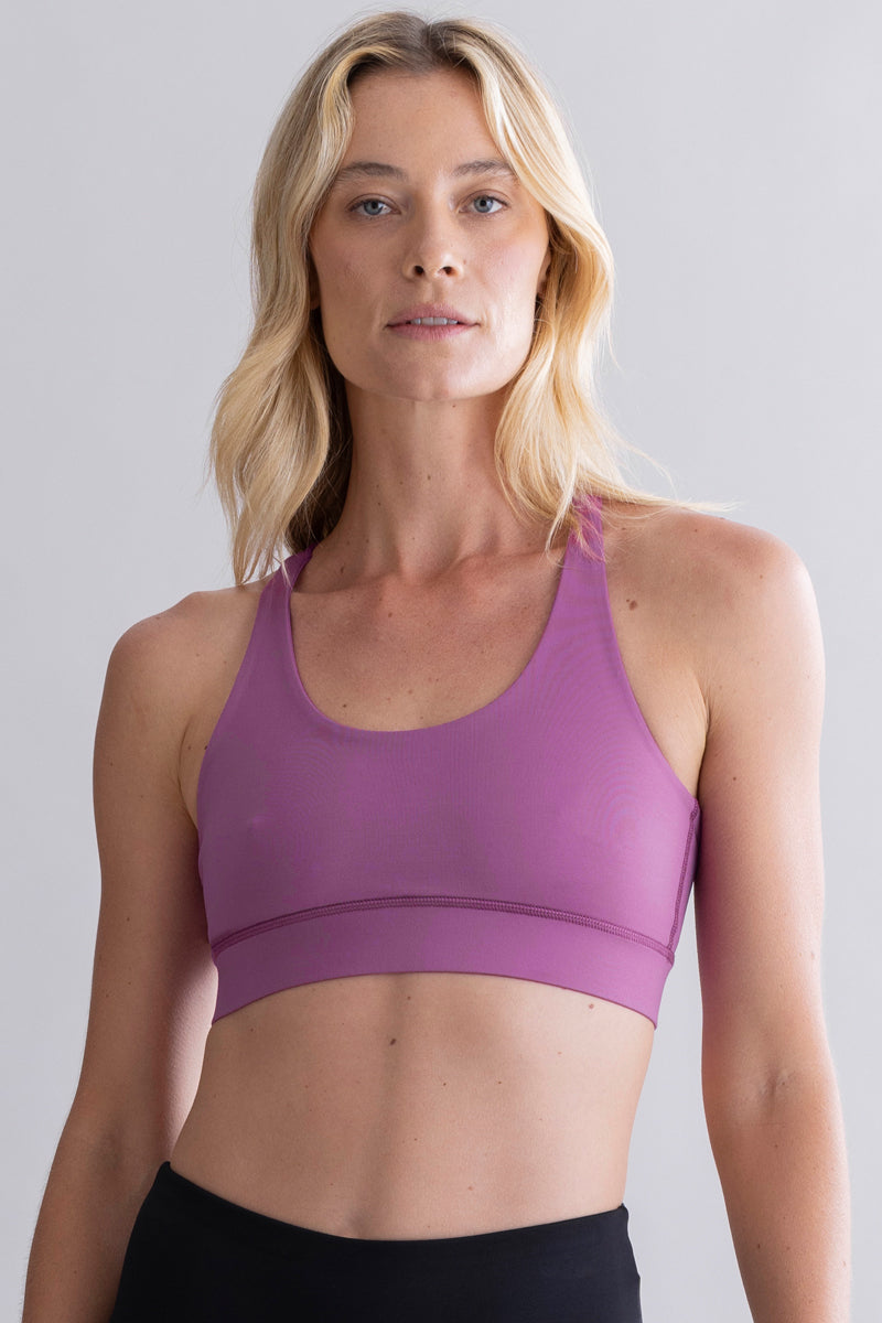 Criss-Cross Bra - Striking Purple