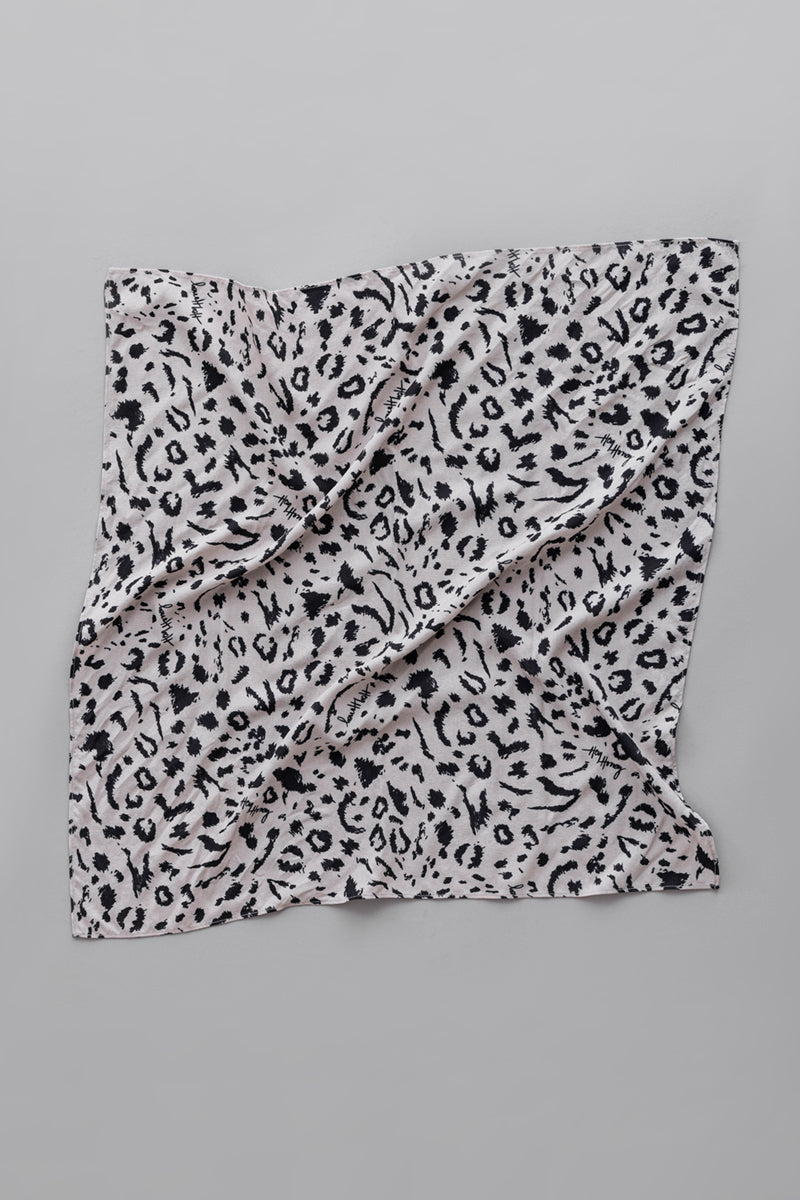 Big Scarf Mono Leo Oatmeal