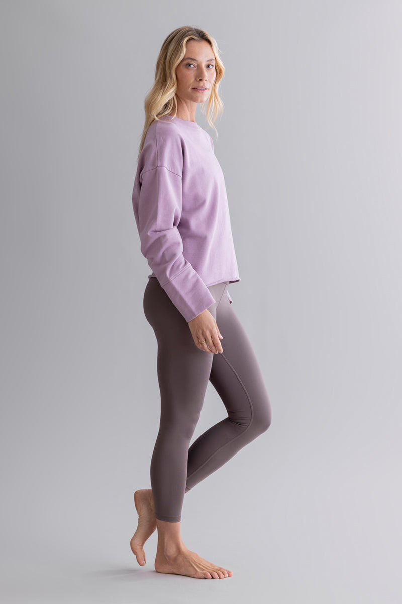 Open Edge Sweater Mauve