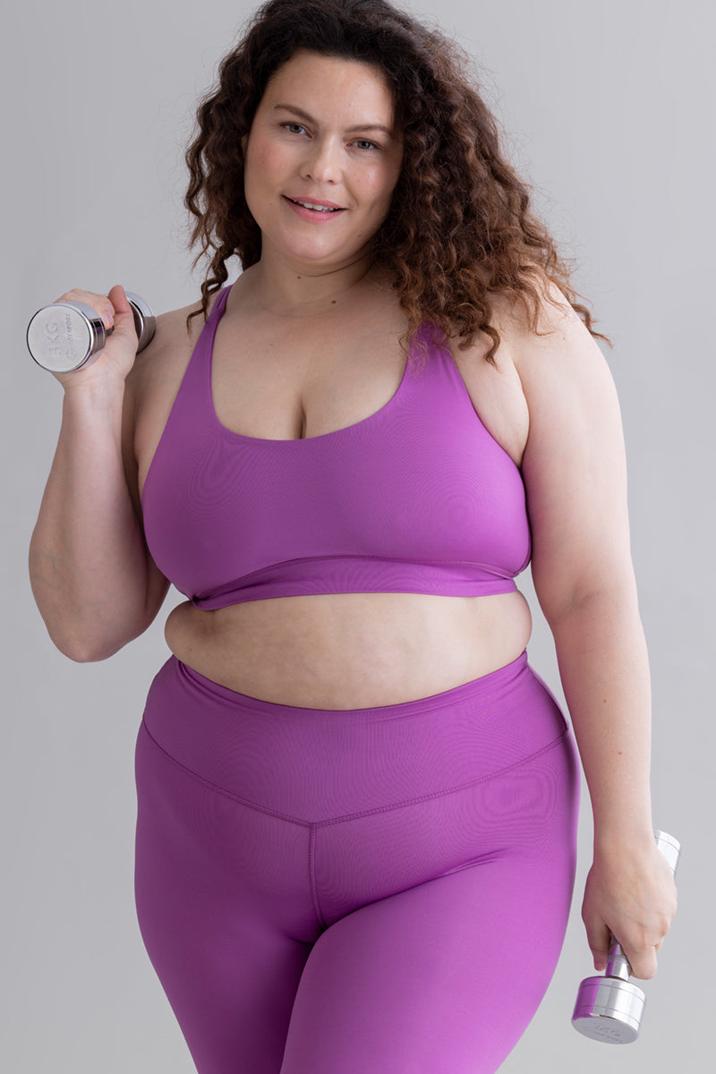 Criss-Cross Bra - Striking Purple