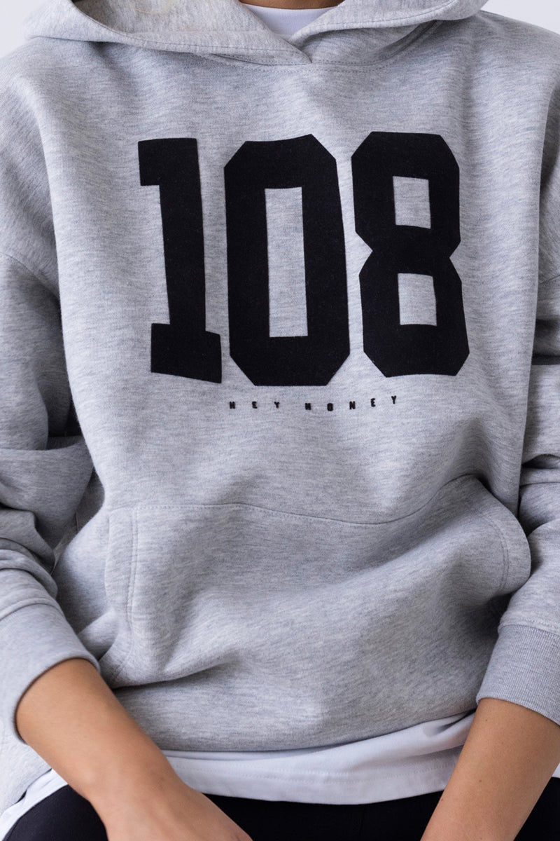 Hoodie Grey Melange 108