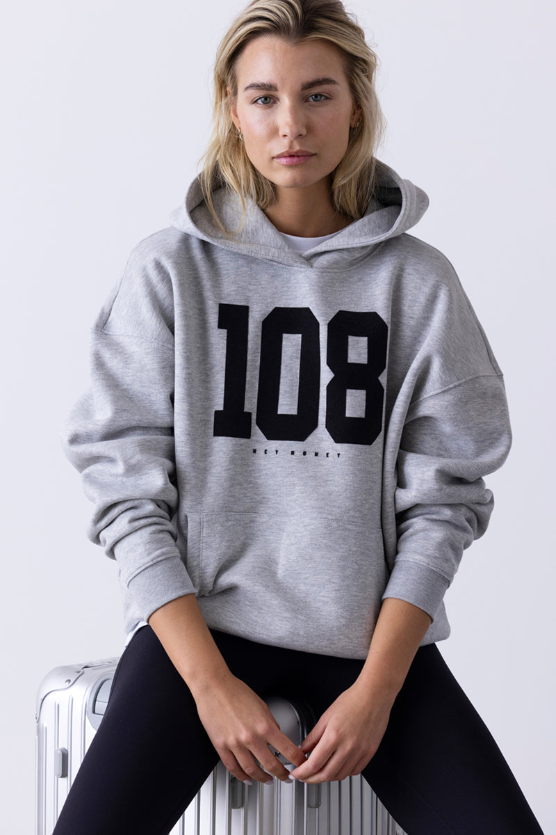 Hoodie Grey Melange 108