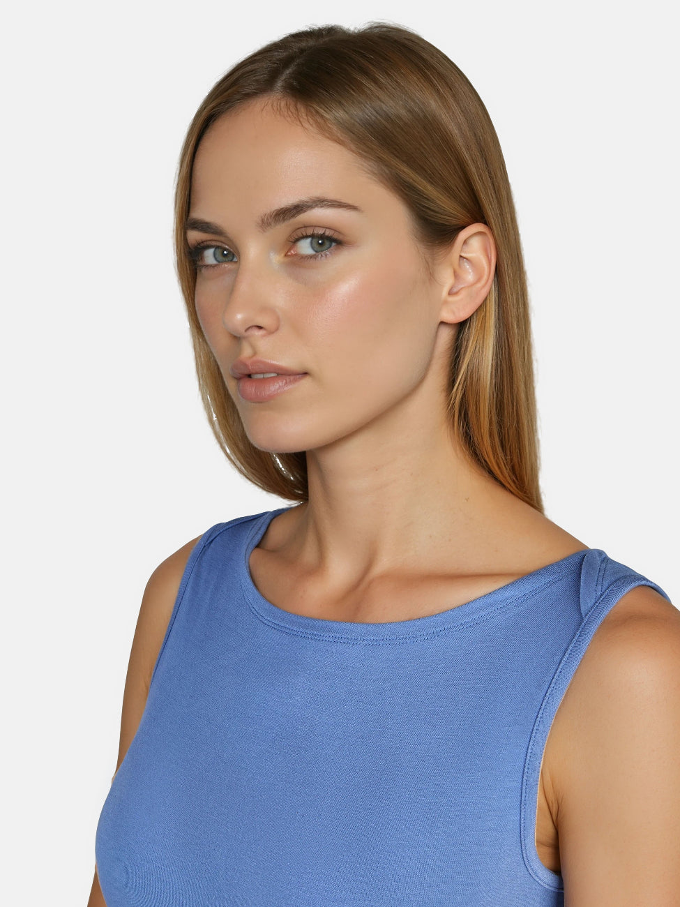 Boat Neck Top - Queen Blue