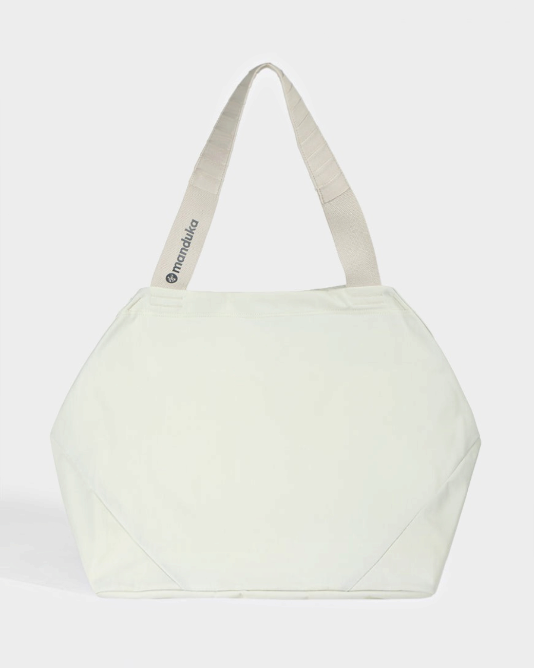 greenyogashop Kosha Carryall Tragetasche in Pearl aus recyceltem Nylon mit breiten Schultergurten