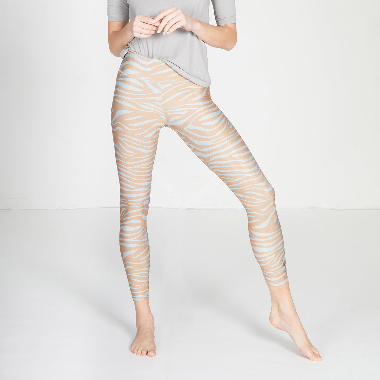 Leggings Lux light - Stone Sand Zebra