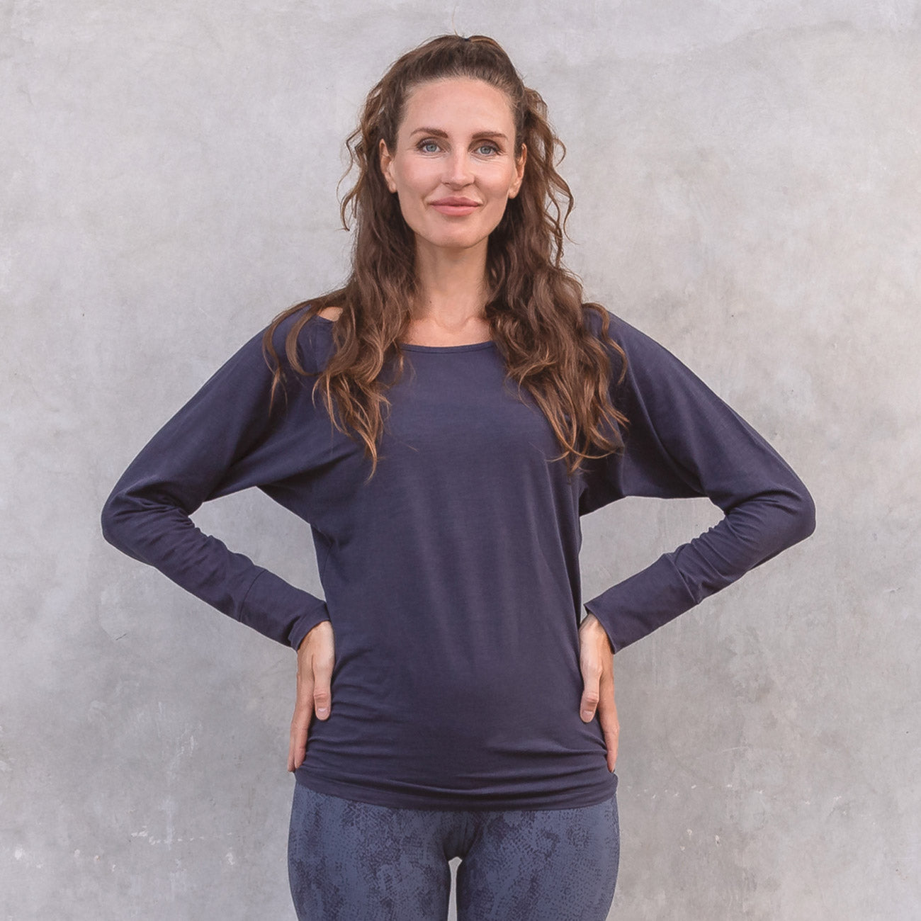 Langarmshirt Yanti - Nightblue