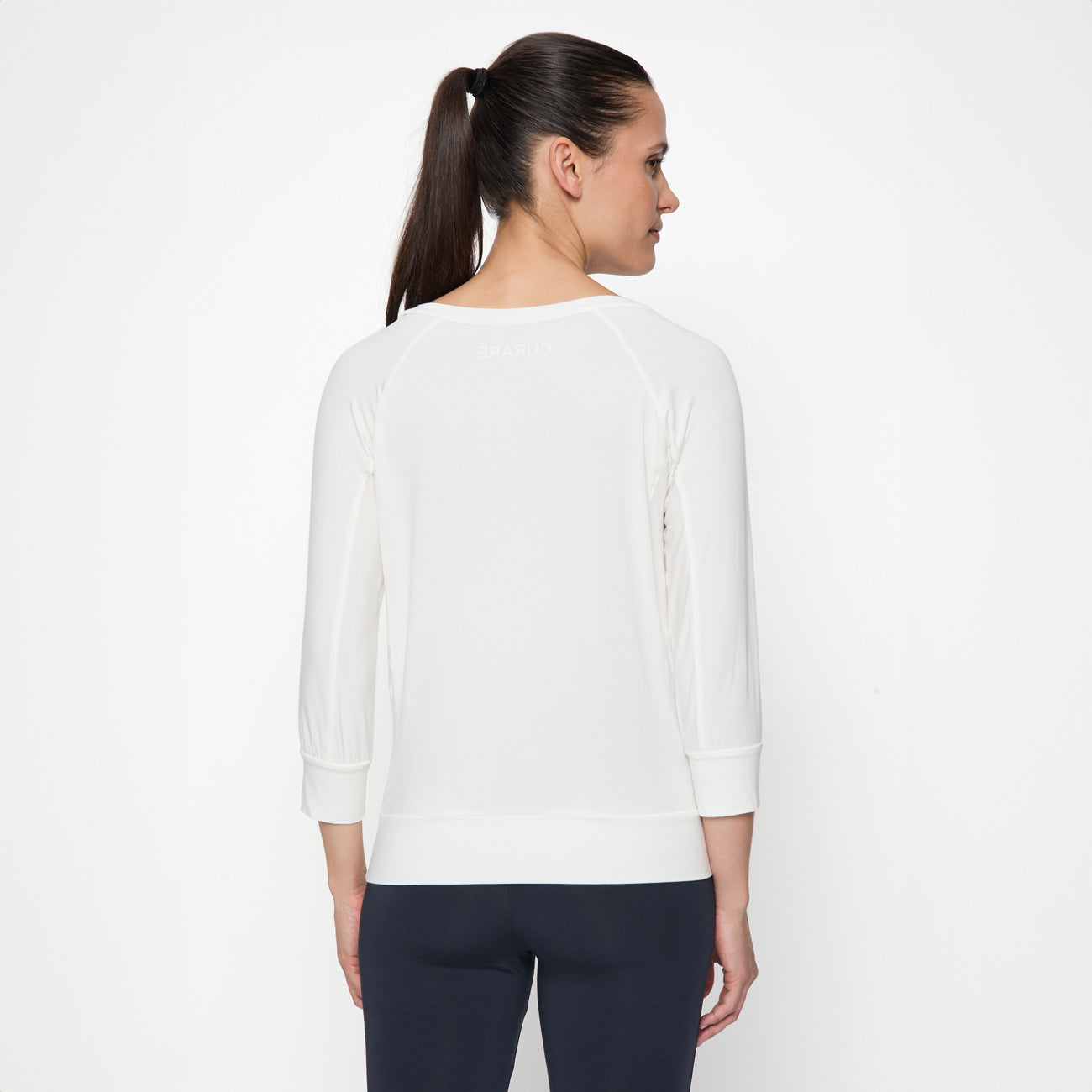 Curare 3/4 Boat Neck Shirt Soft - White