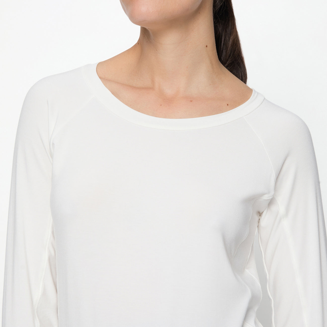 Curare 3/4 Boat Neck Shirt Soft - White