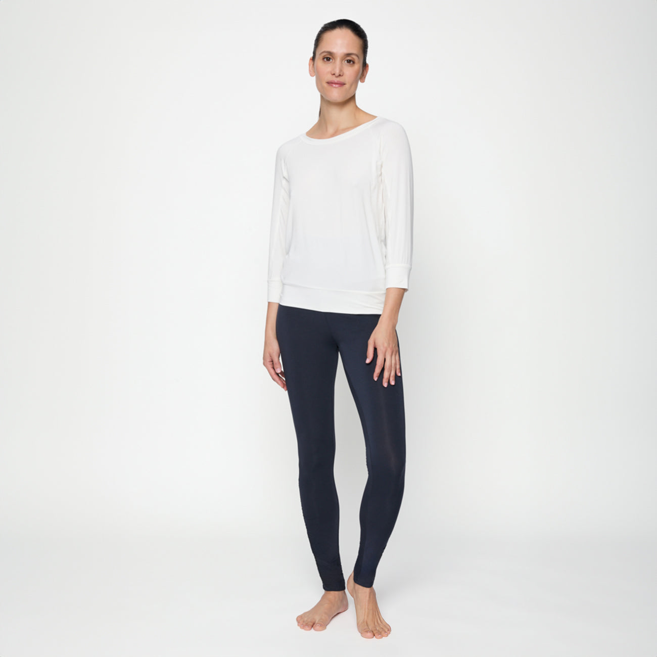 Curare 3/4 Boat Neck Shirt Soft - White