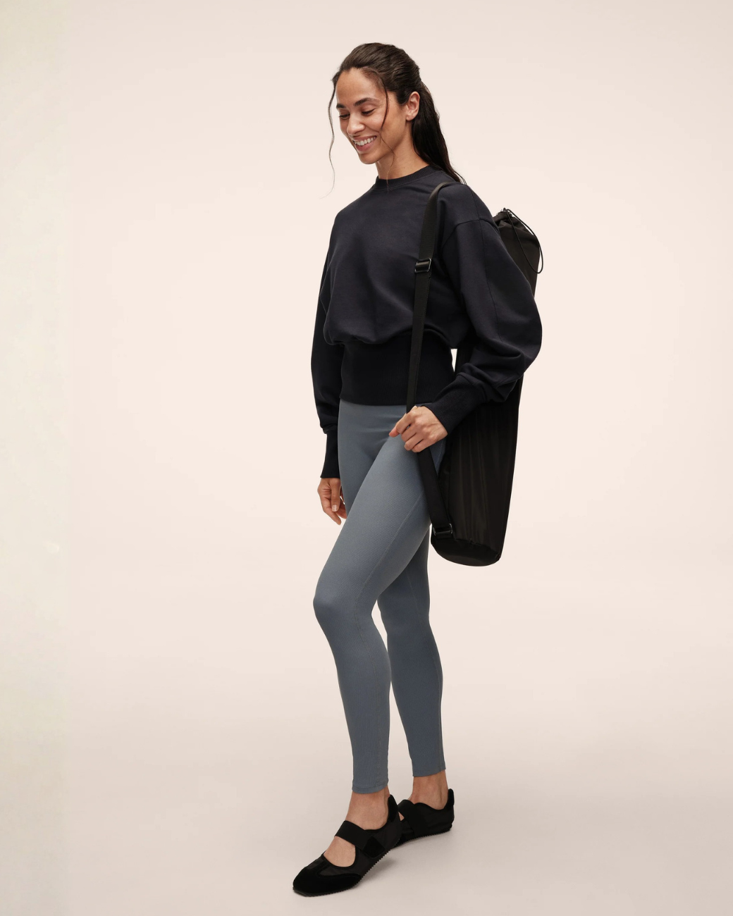 Adjustable Yoga Mat Bag - Black