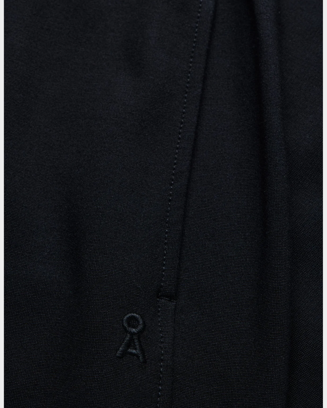Basic Jersey Barrel Pants - Black