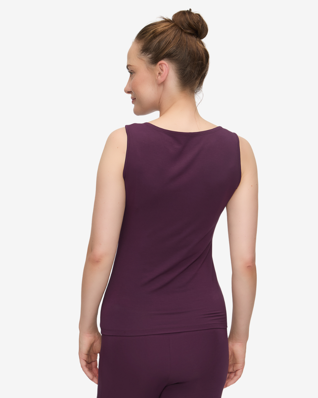 Boat Neck Top -  Dark Plum