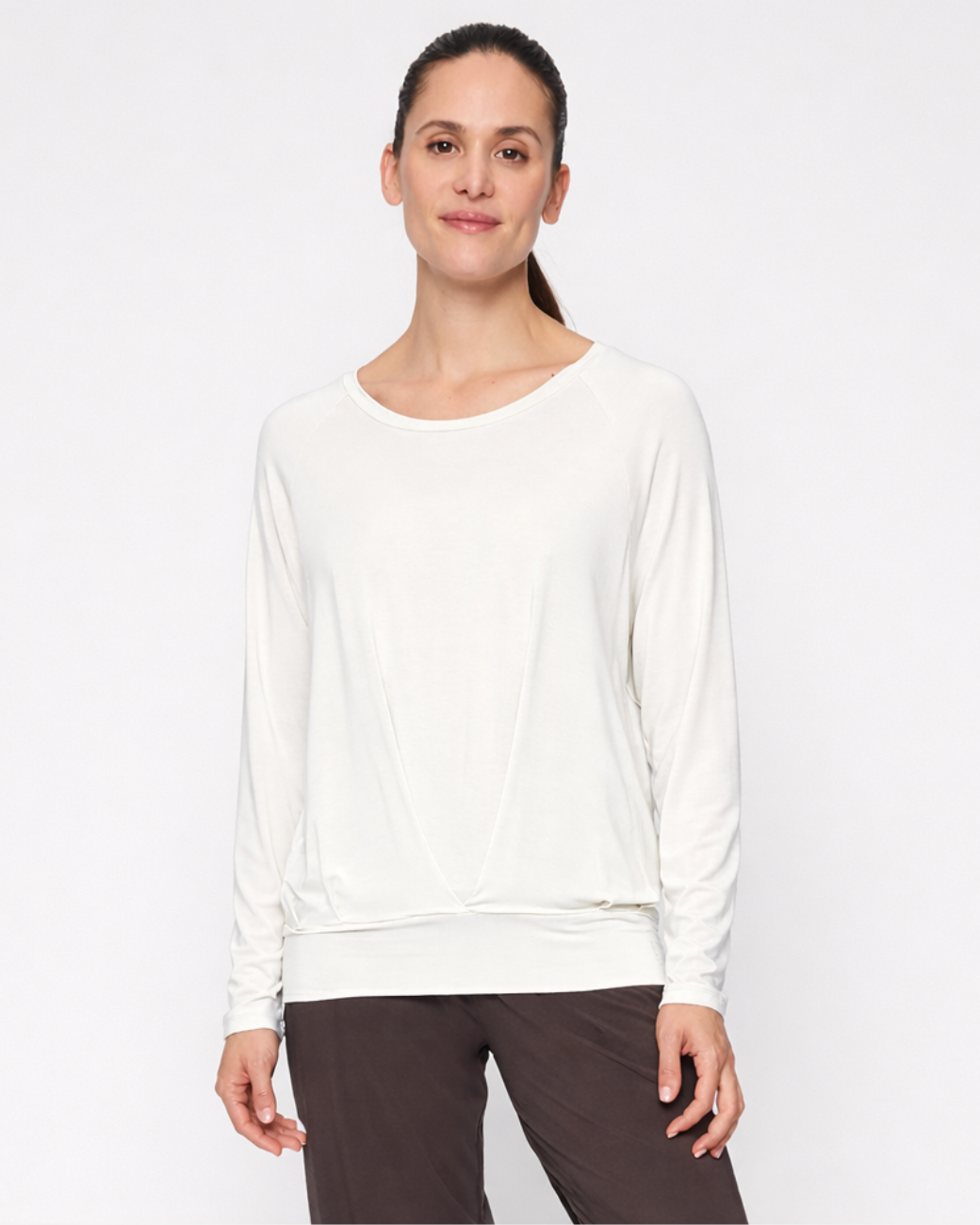 Langarmshirt Boxpleat - Soft White