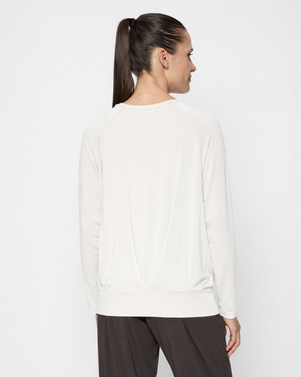 Langarmshirt Boxpleat - Soft White