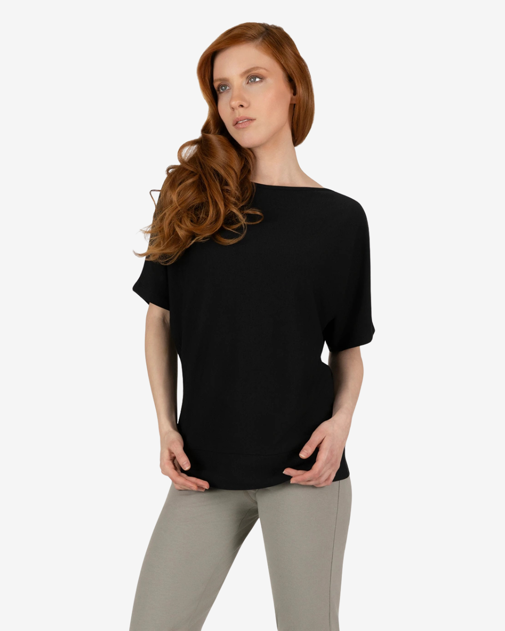 Budhi Short Sleeve Top - Onyx Black