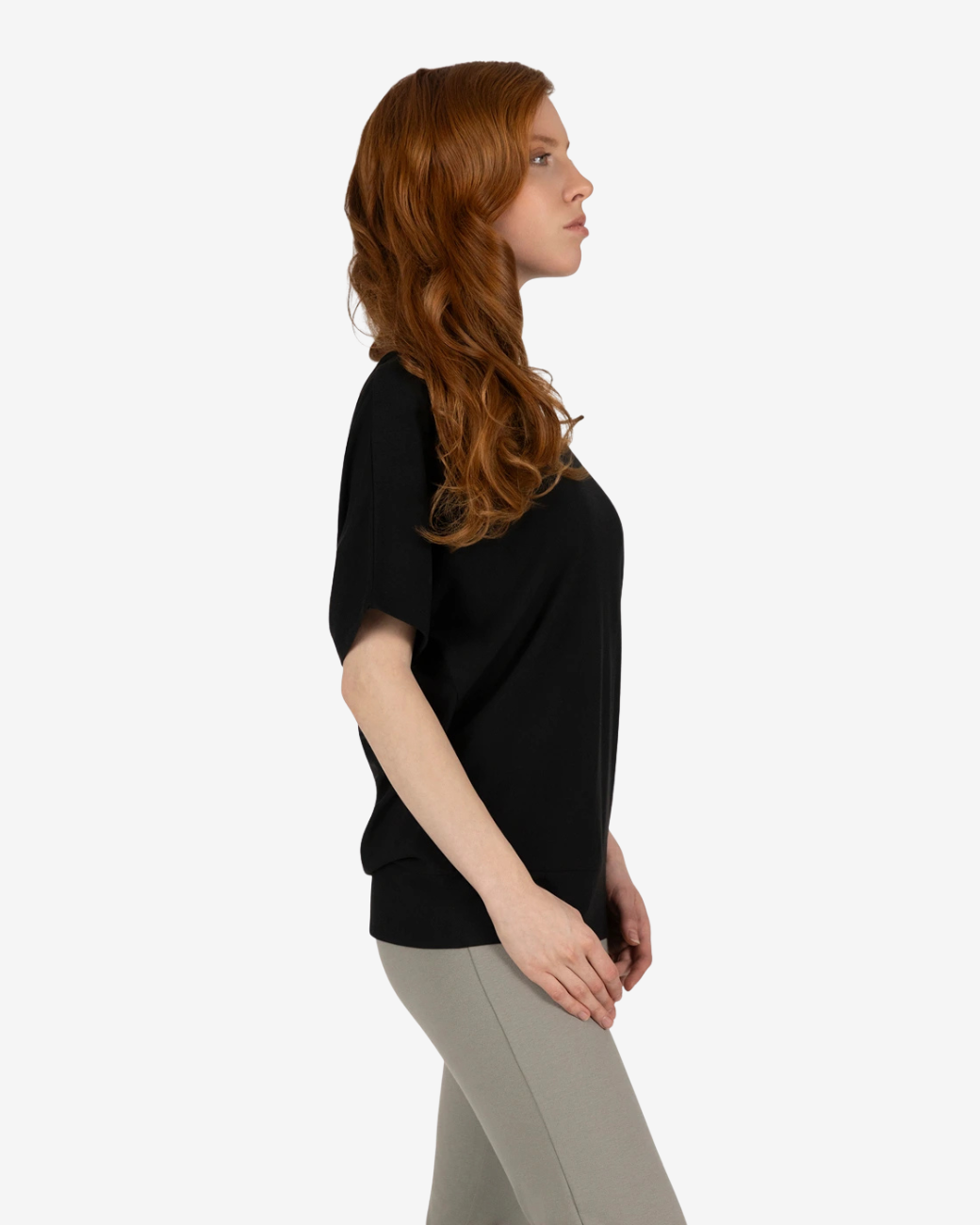 Budhi Short Sleeve Top - Onyx Black