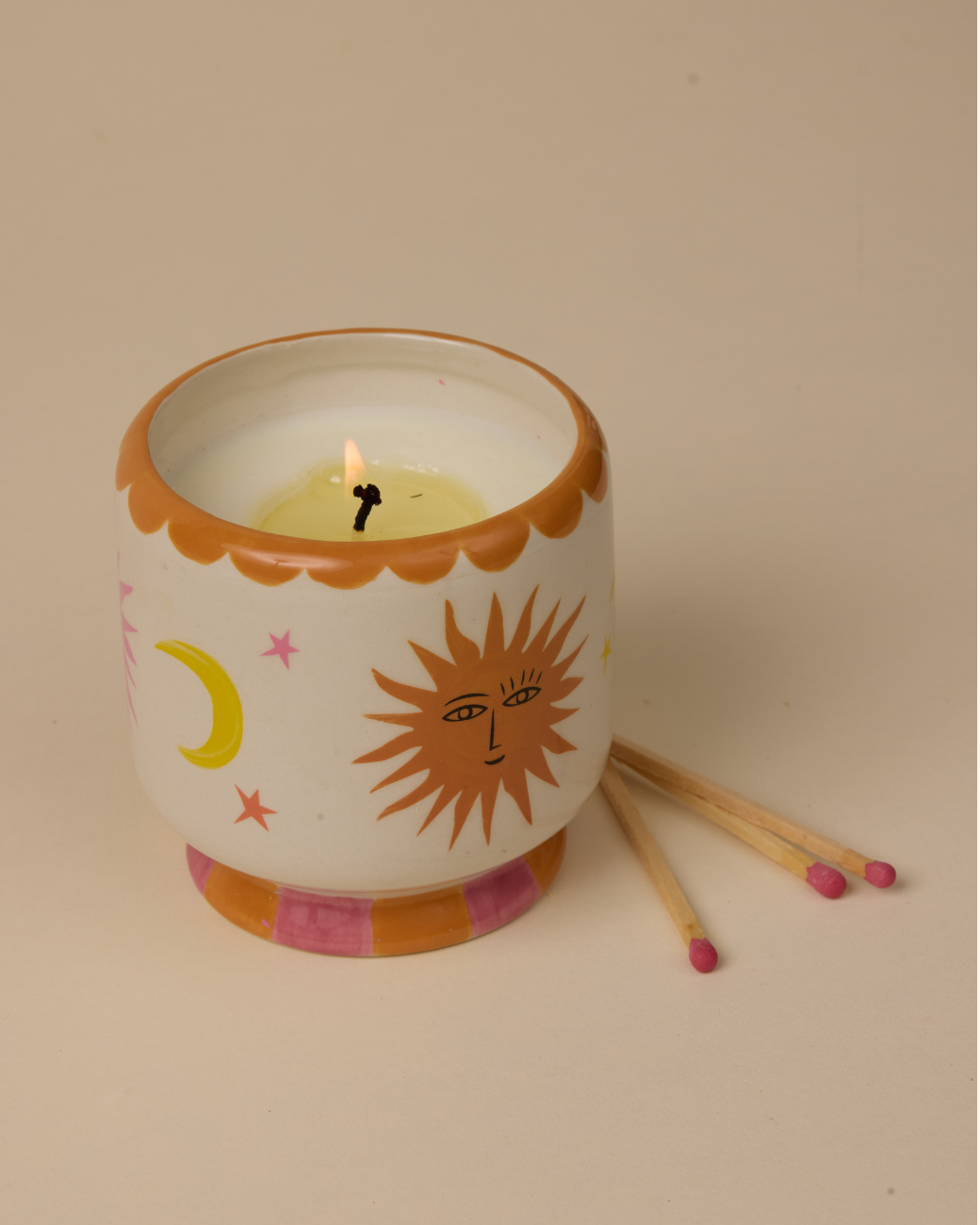 Keramik-Duftkerze Sun ‐ Orange Blossom