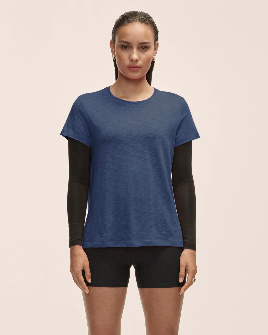 Soft Texture Tee - Blue Shadow