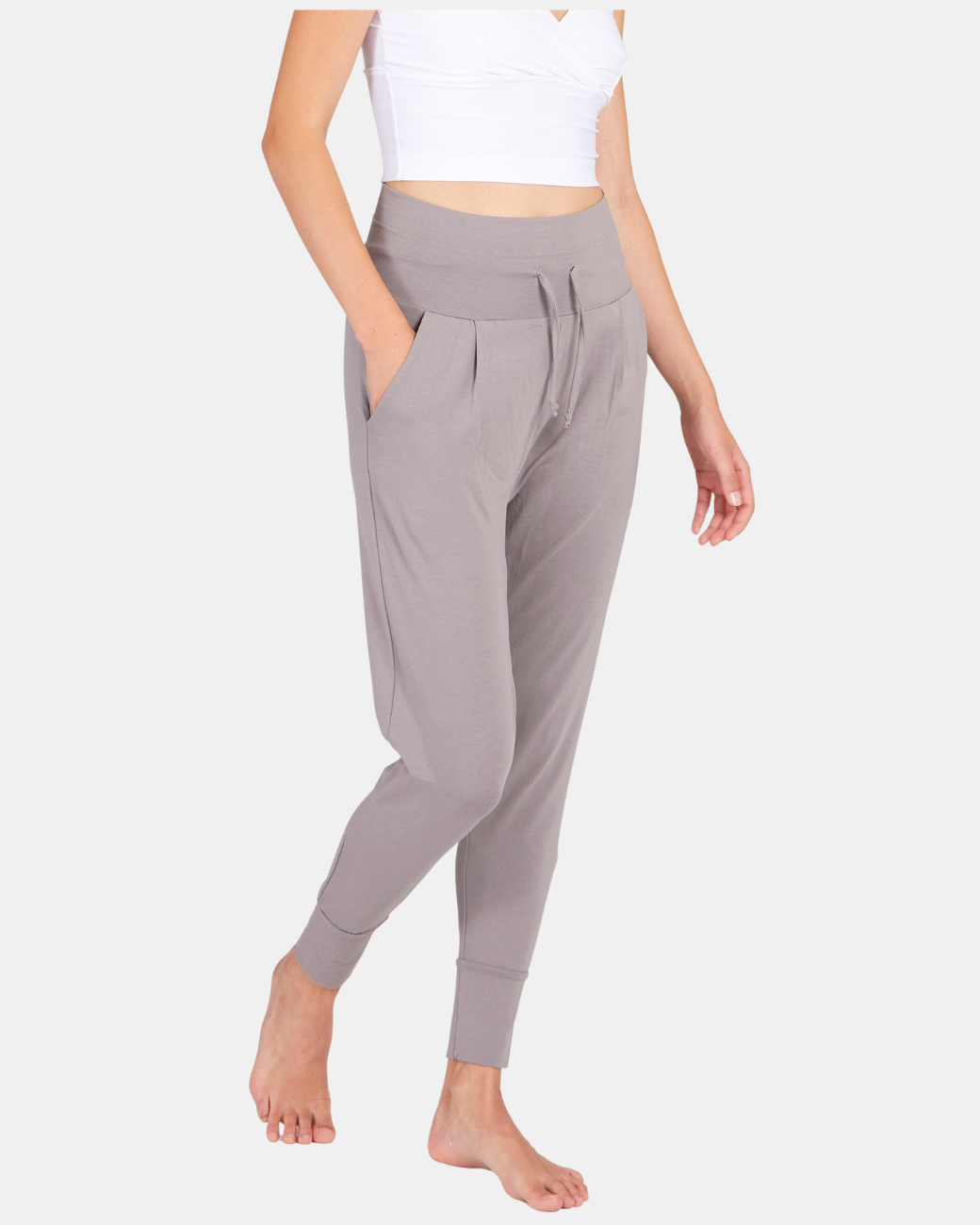 Cosy Yogahose - Pebble