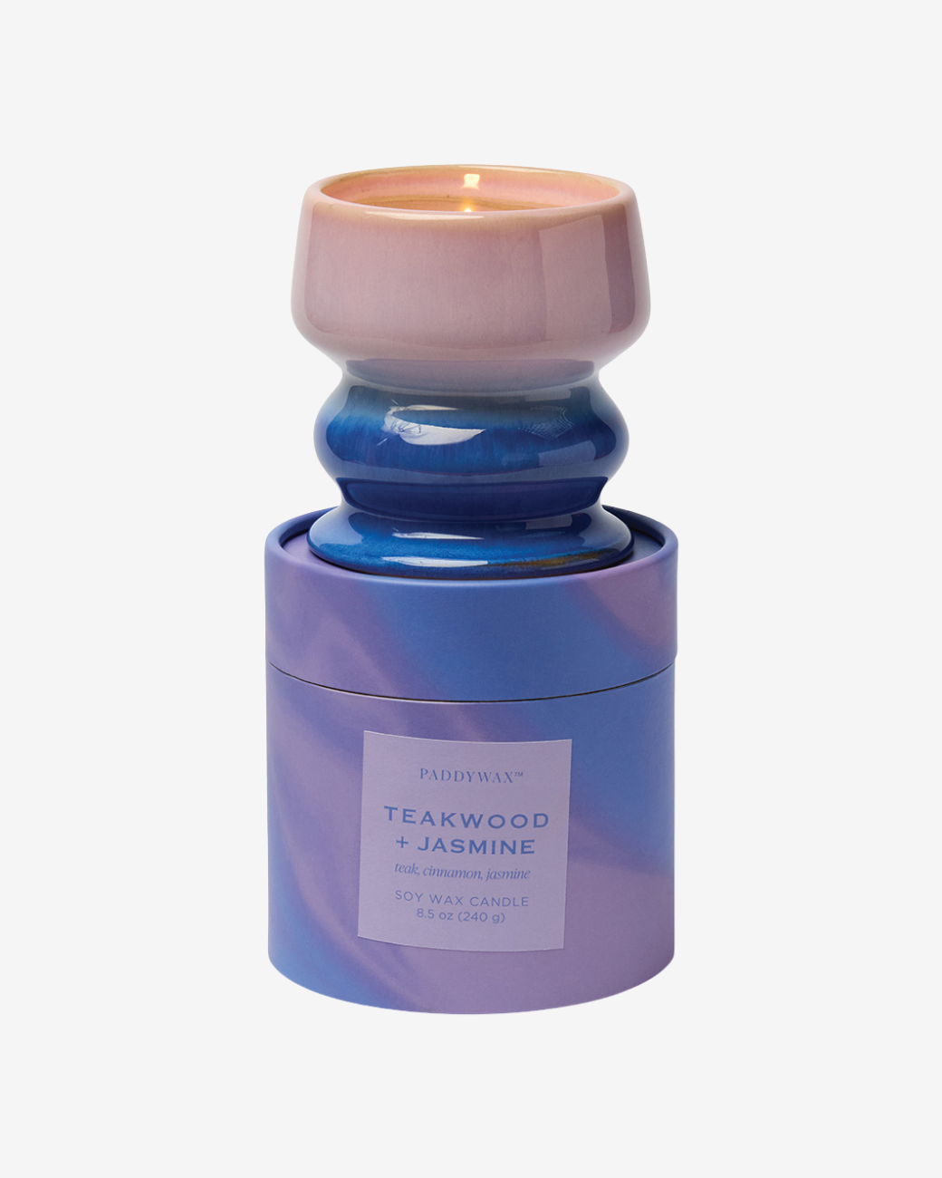 Keramik-Duftkerze Melt Ombre - Teakholz & Jasmin