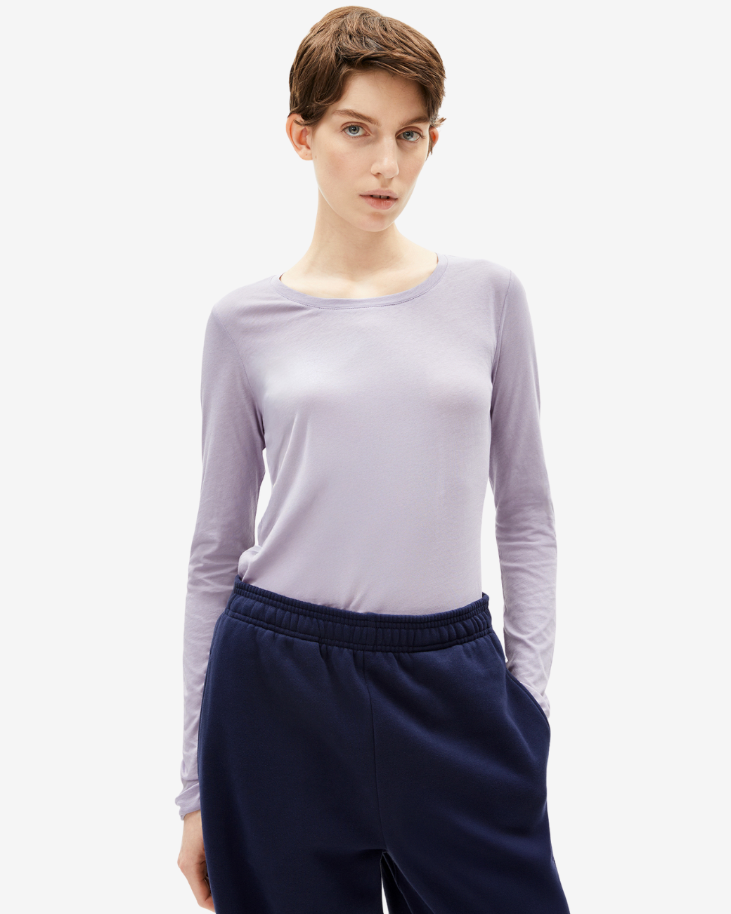 Langarmshirt Einiaara Soft - Frozen Lavender