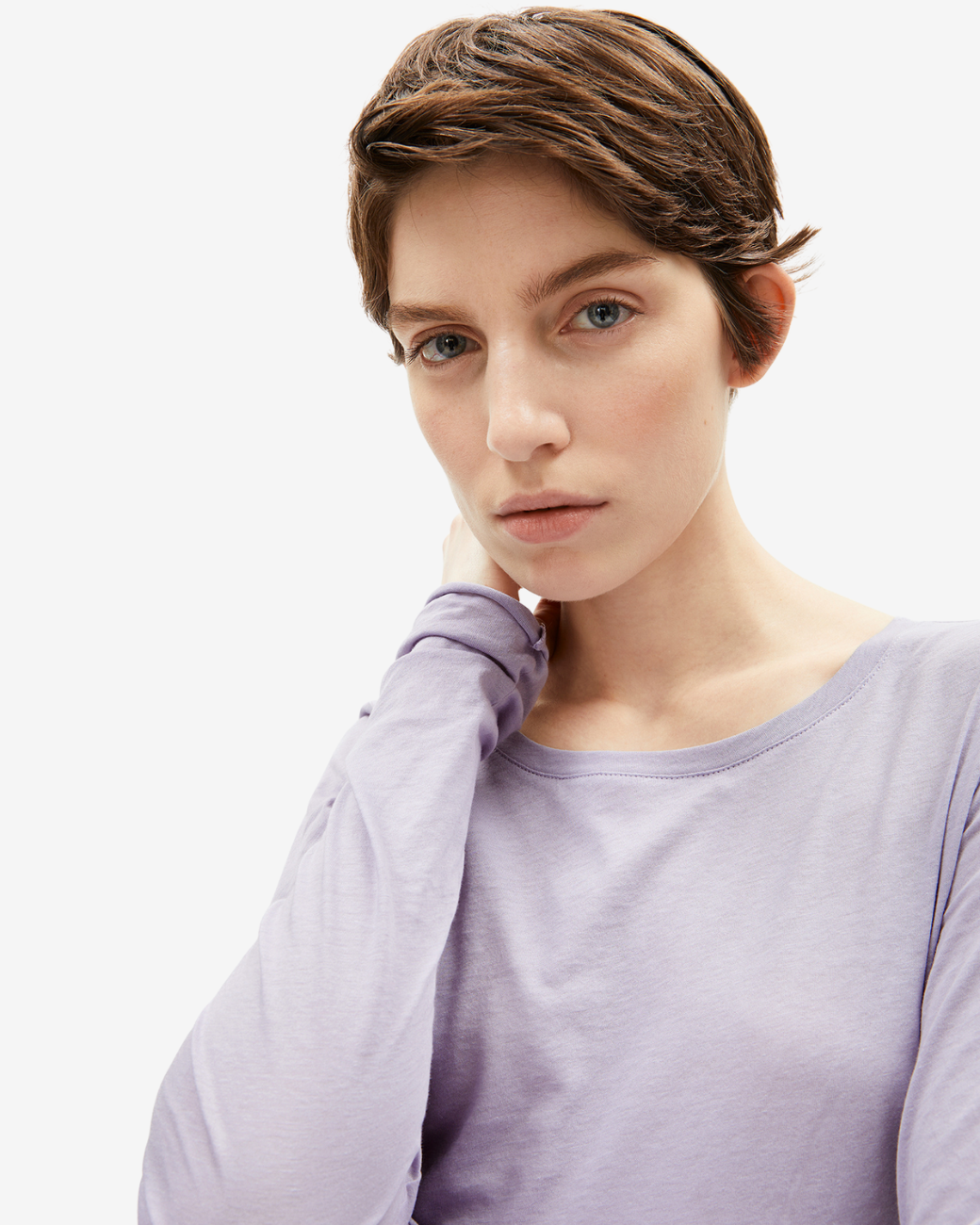 Langarmshirt Einiaara Soft - Frozen Lavender