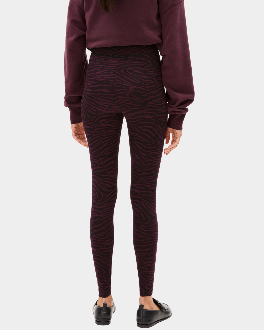 FARIBAA ZEBRARAA - dark cranberry