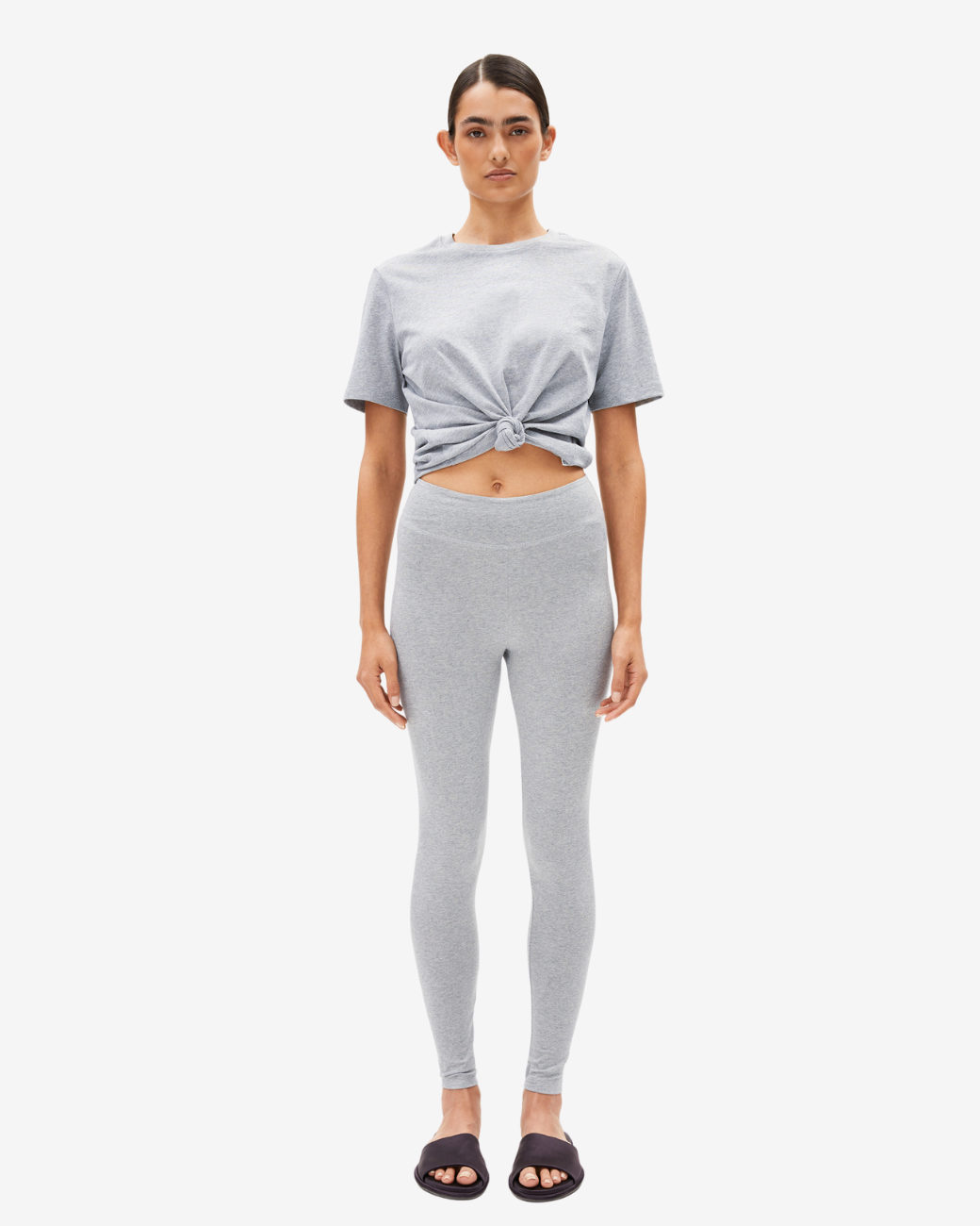 T-Shirt LUALAA - Silver Melange