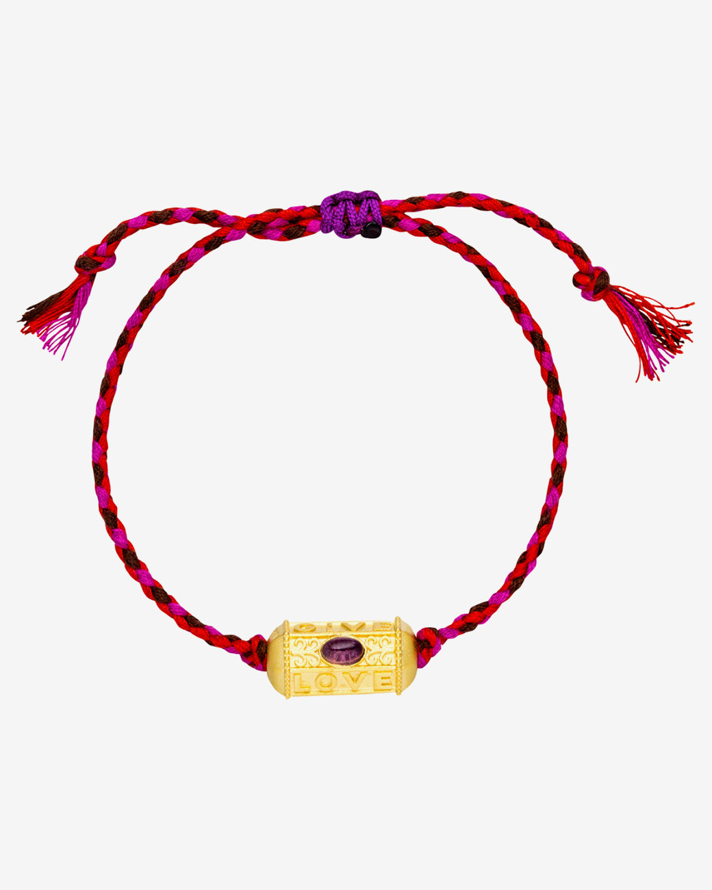 Give, Love & Hope Happy Armband - Gold