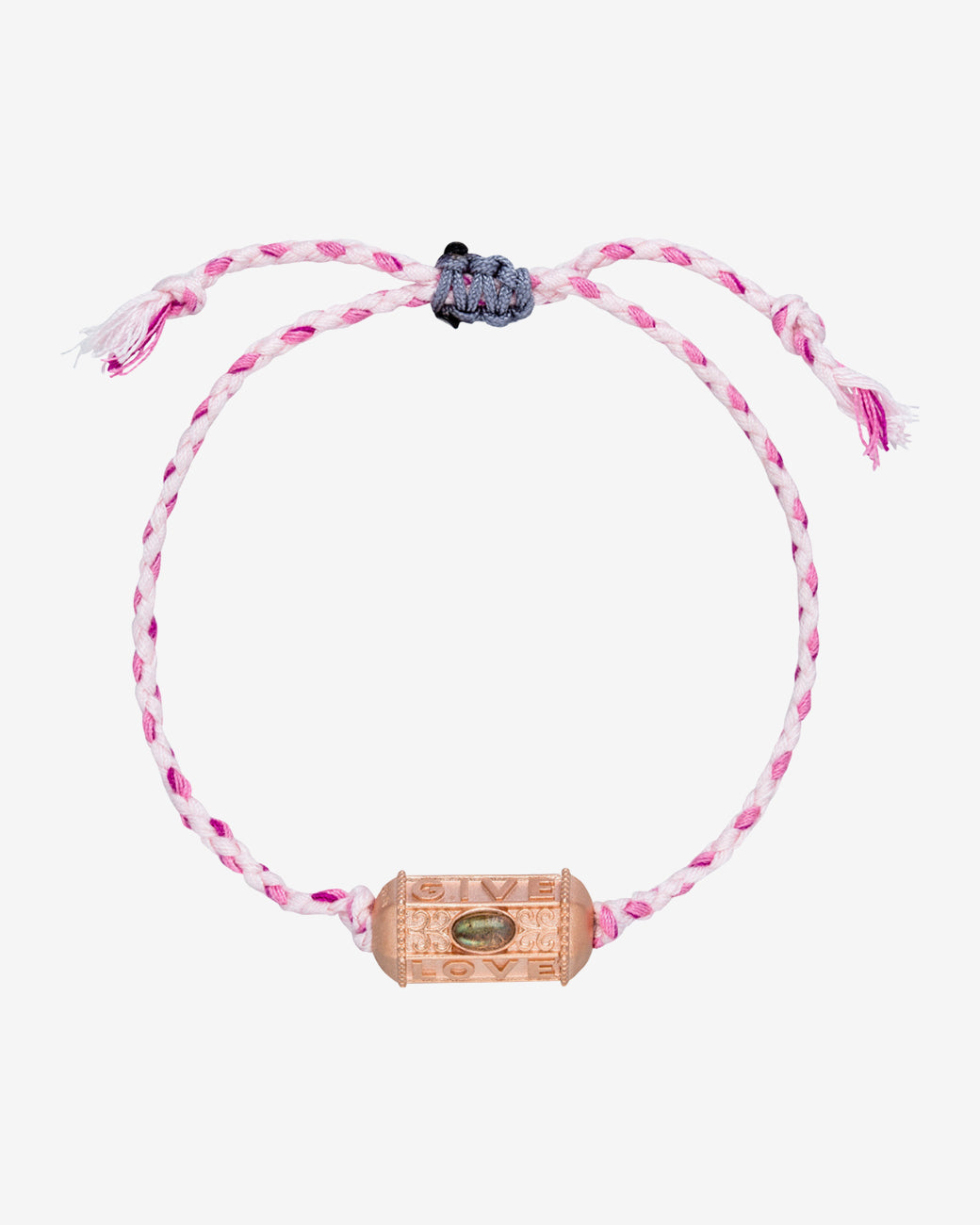 Give, Love & Hope Happy Armband - Roségold