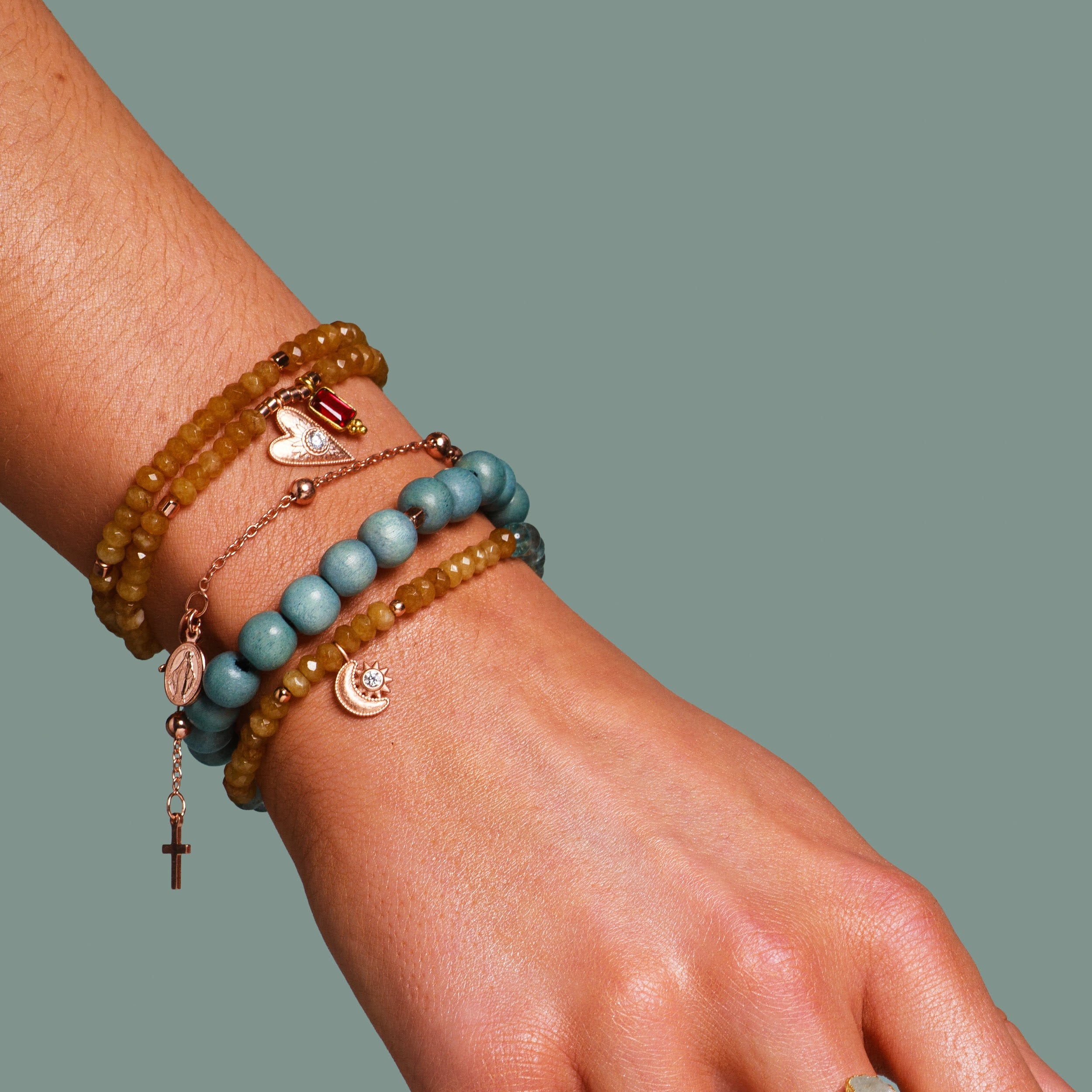 Handmala Set Pure Harmony Roségold – Layering Look – Hoffnungsträger