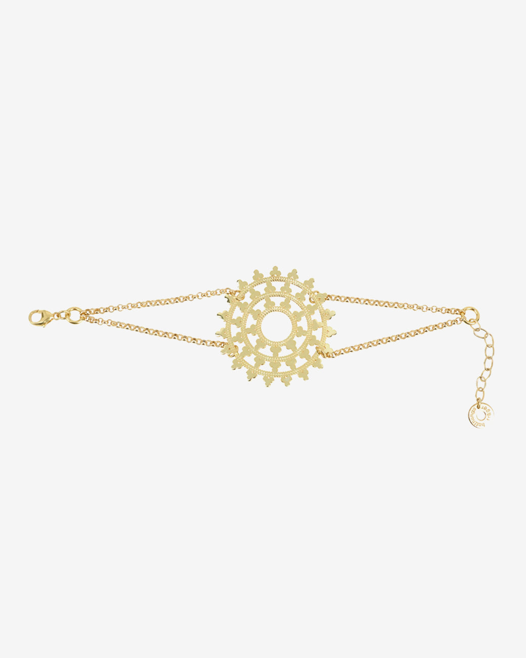 Karma Armband "Wheel of Karma" Gold