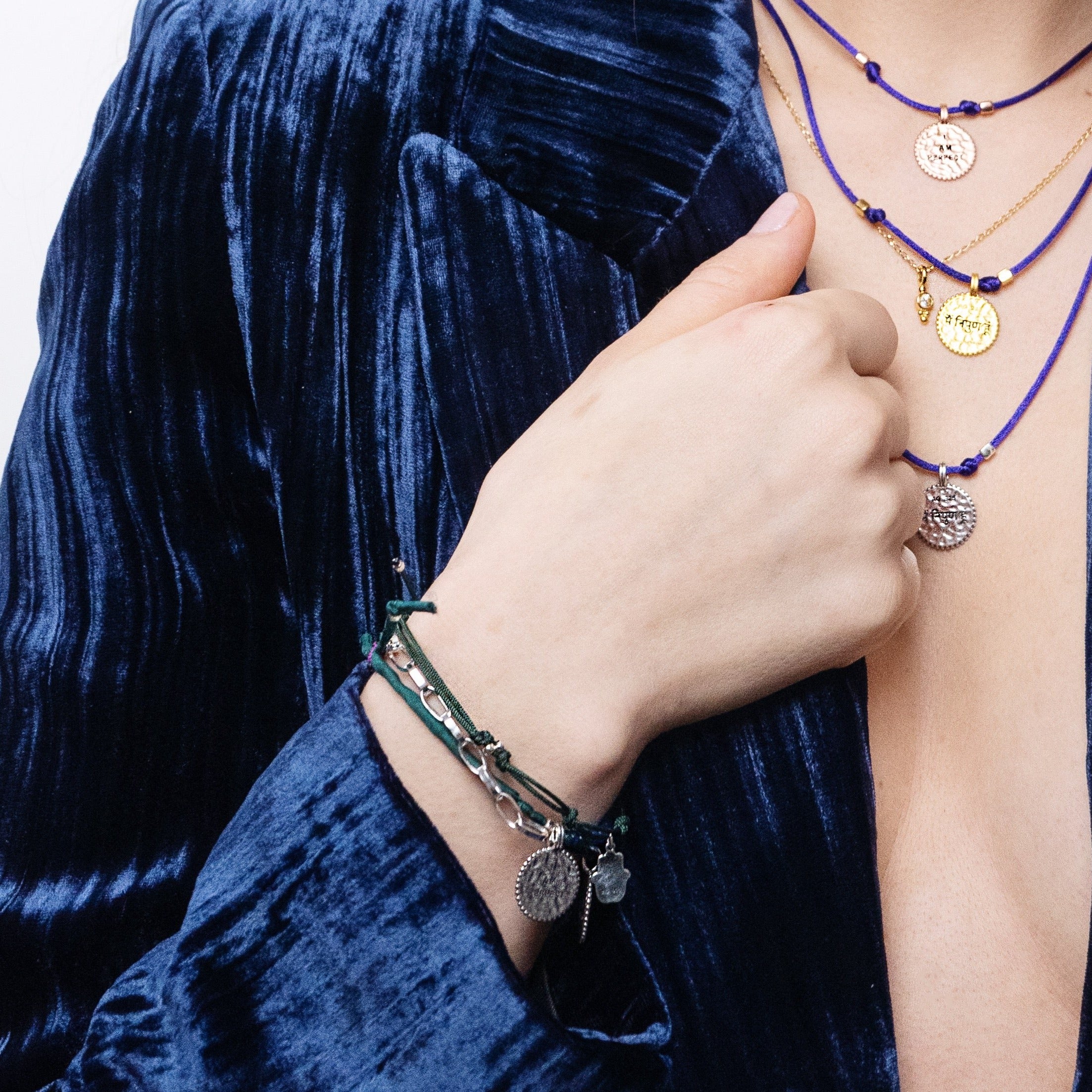 Hamsa Hand Manifestations-Armband - Forrest