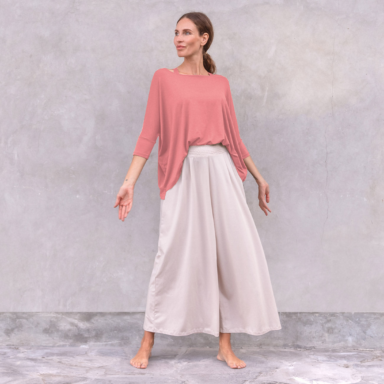 Jaya Organics 3/4 Shirt Sheela - Deco Rose