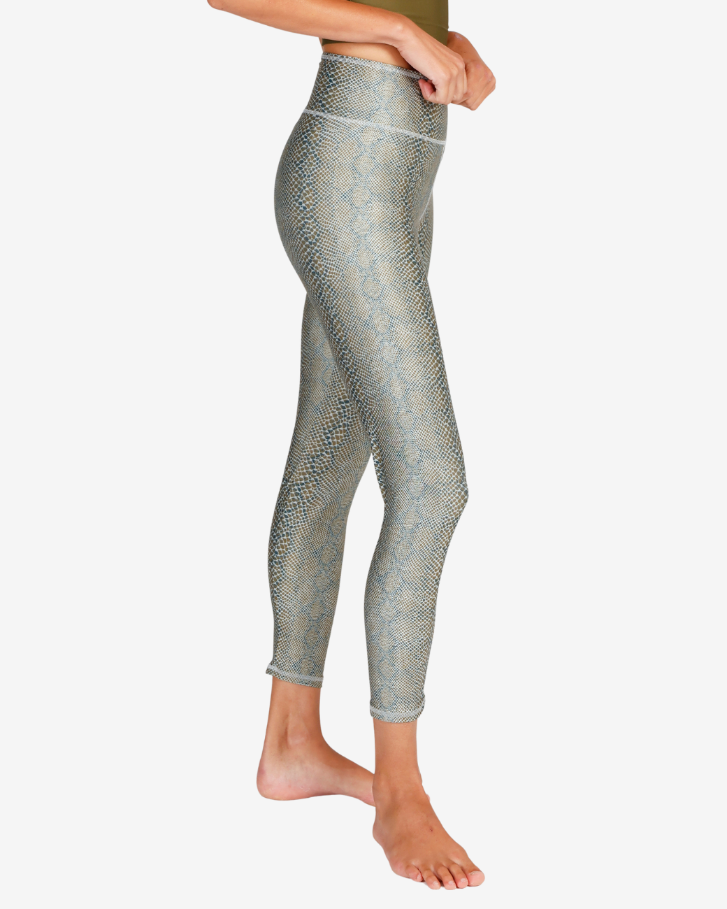 Lux Leggings stone olive snake