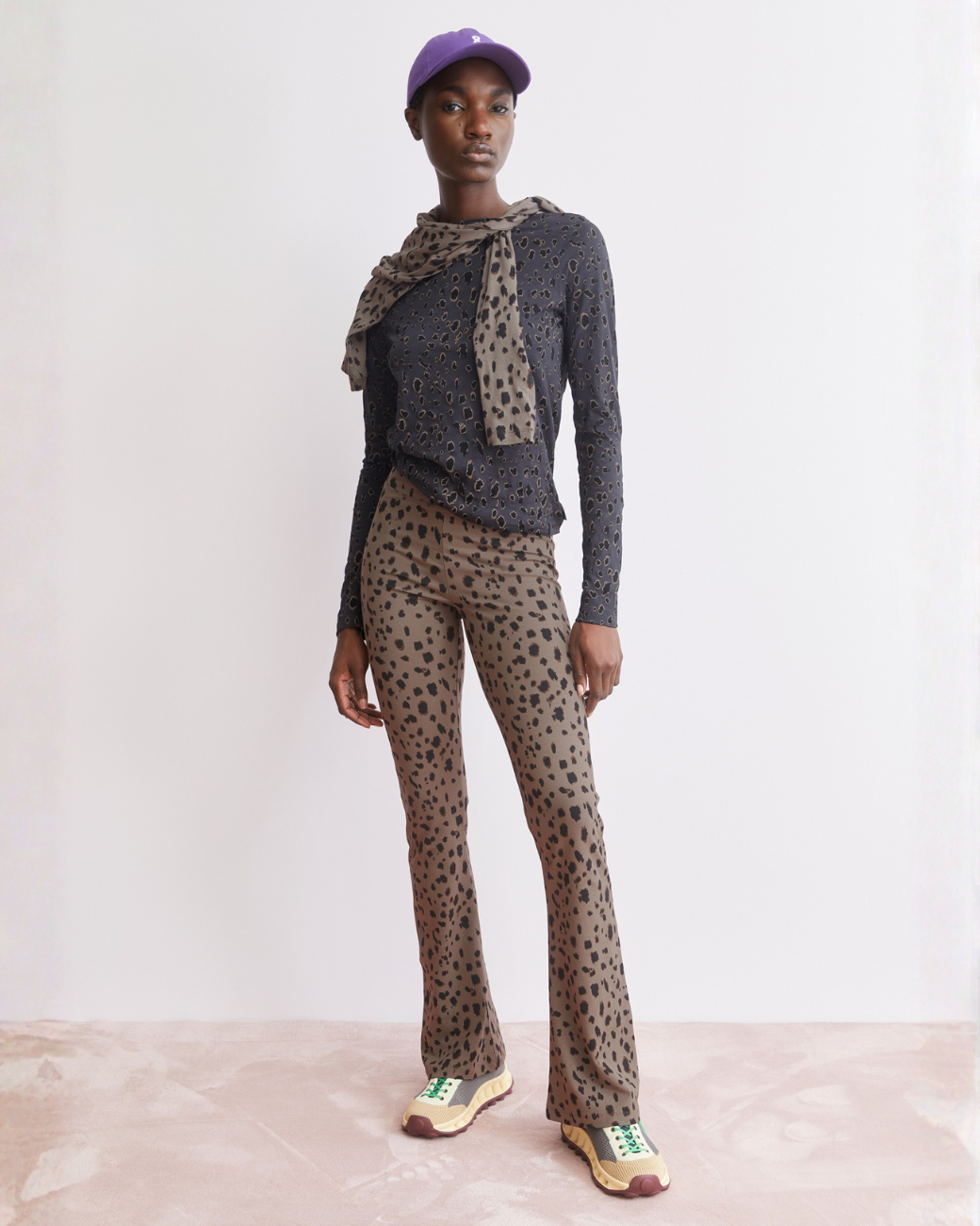 LEO REHMAA LEGGINGS -walnut cream