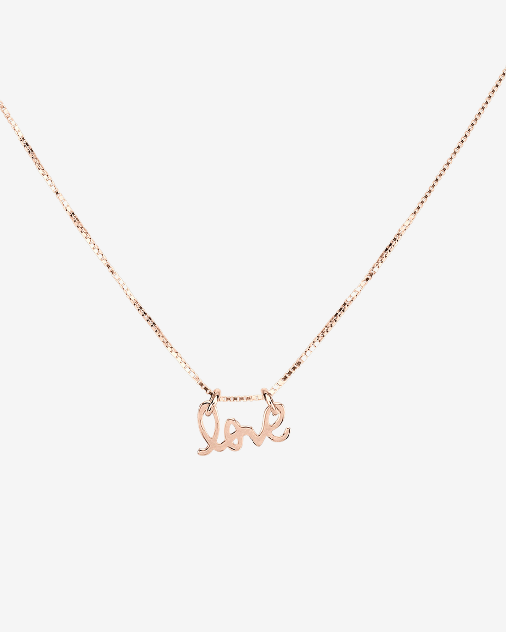 LOVE Kette Roségold
