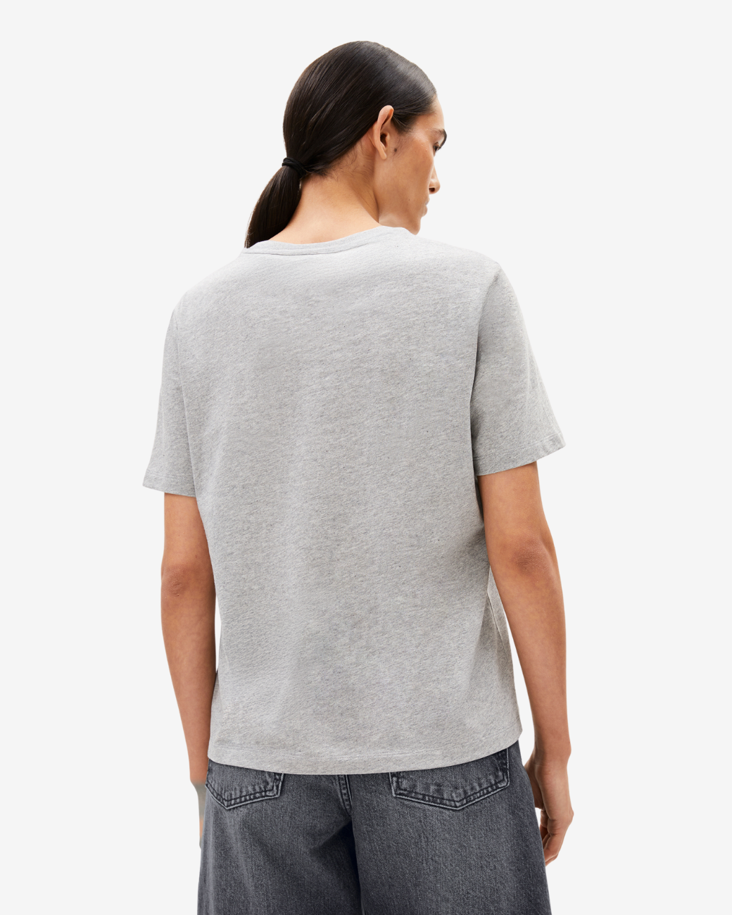 T-Shirt LUALAA - Silver Melange