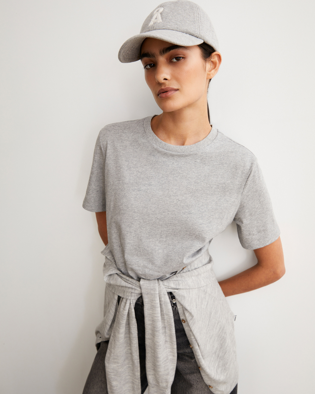 T-Shirt LUALAA - Silver Melange