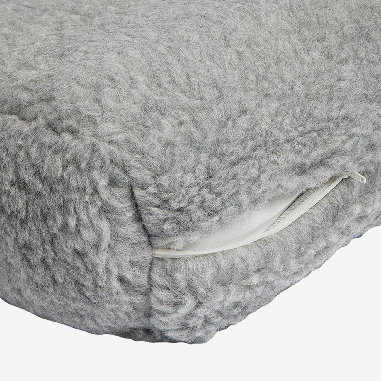Manduka Yogabolster Rund Wolle - Grau