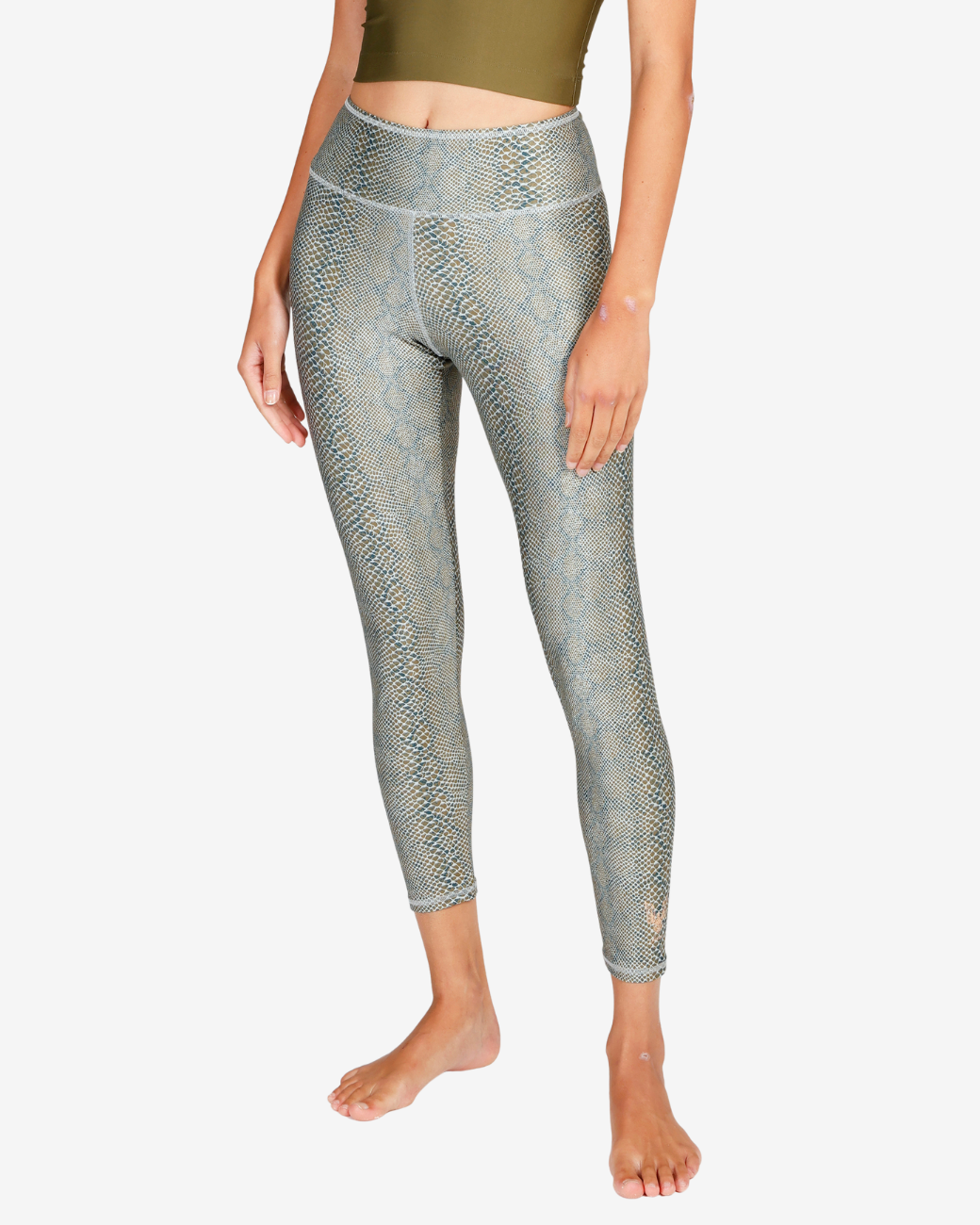 Lux Leggings stone olive snake