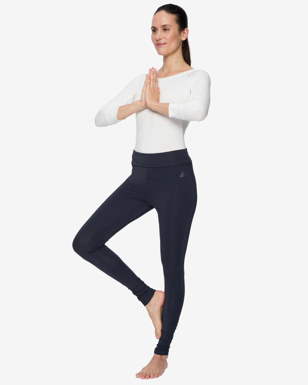 Leggings Flow Roll Down Ruffled - Midnight Blue