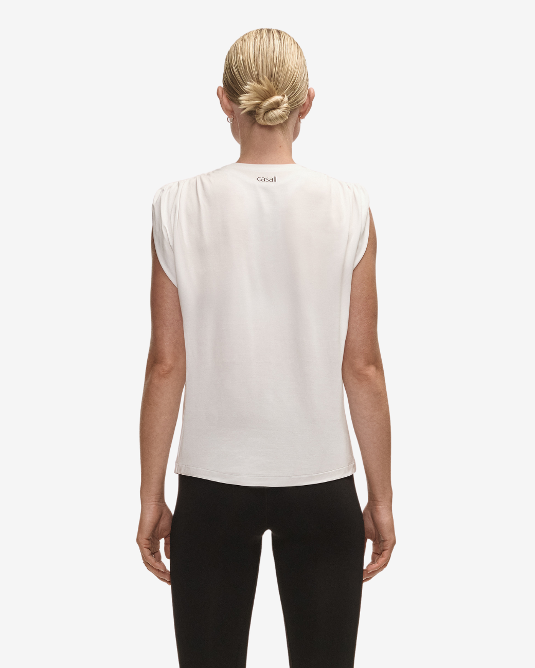Delight Shoulder Crease Tee - White