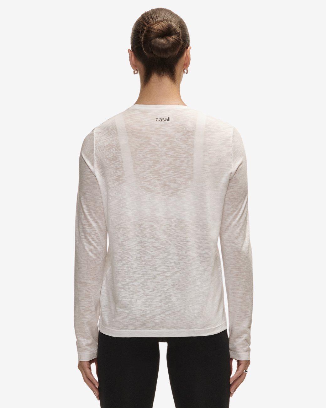 Langarmshirt Soft Texture - White