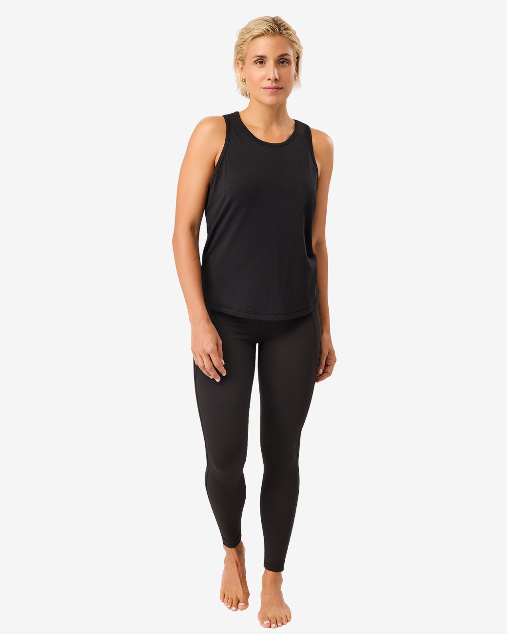 Racer Back Top Black