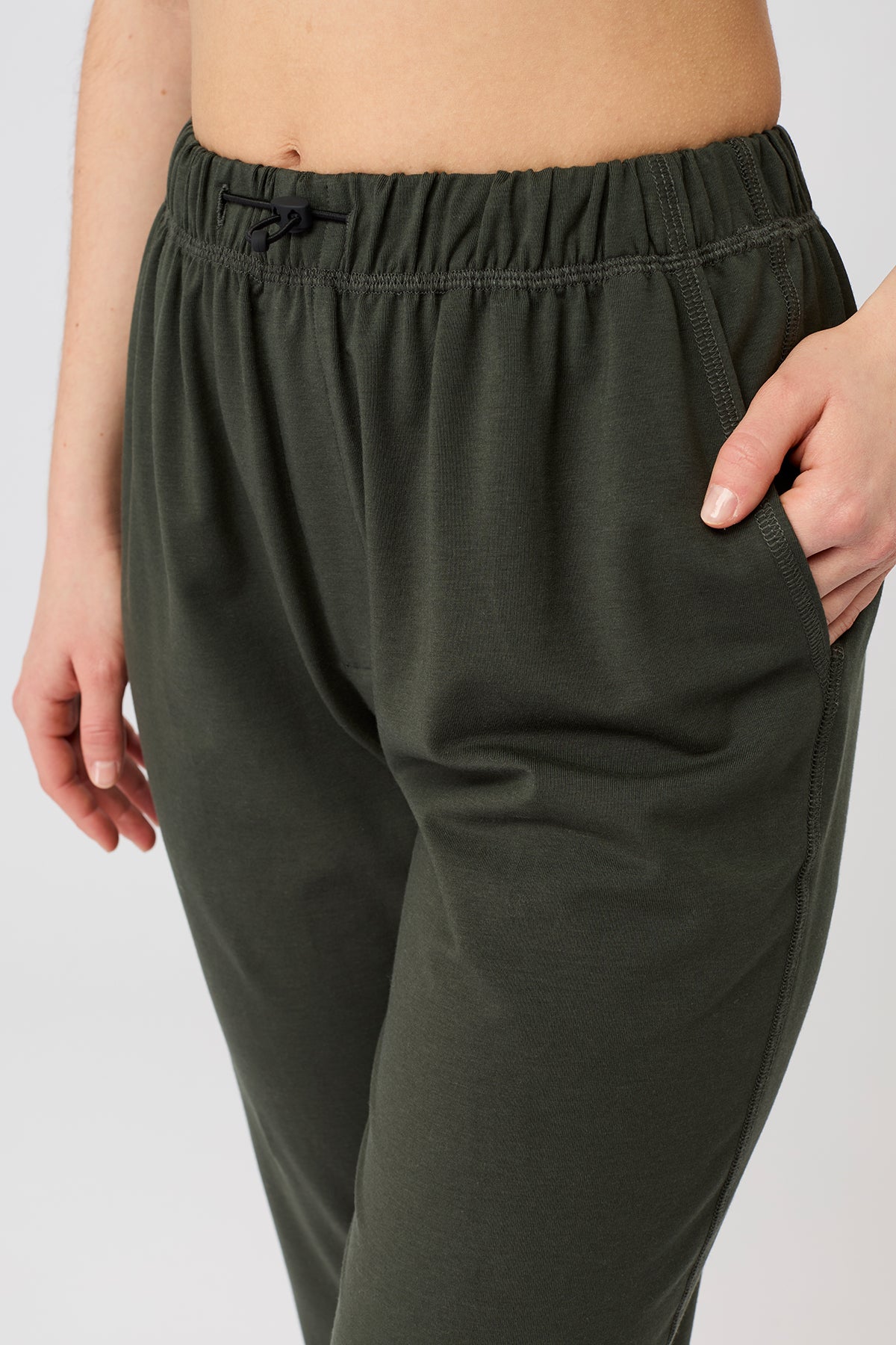 Relaxed Fit Pants Dark Olive