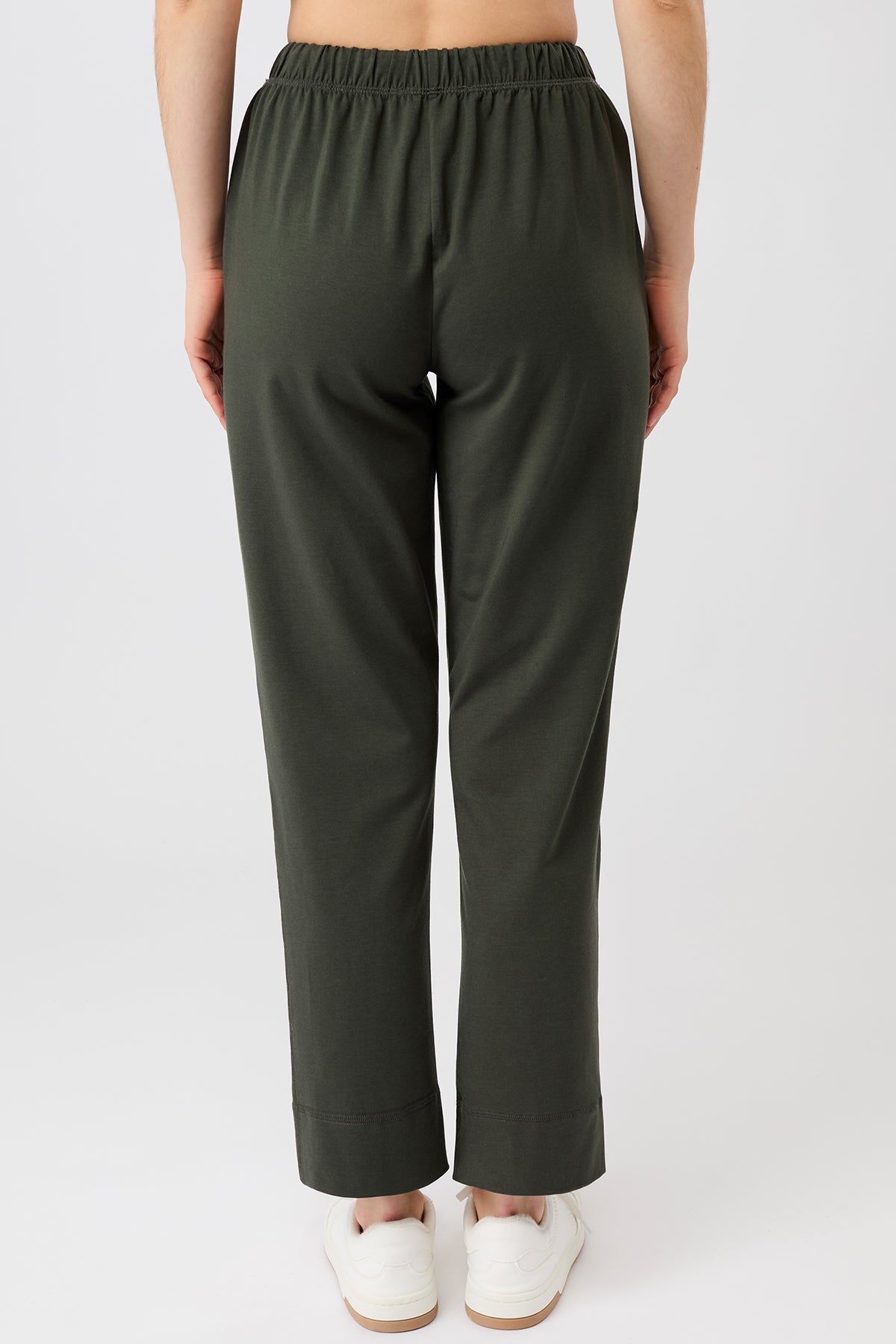 Relaxed Fit Pants Dark Olive