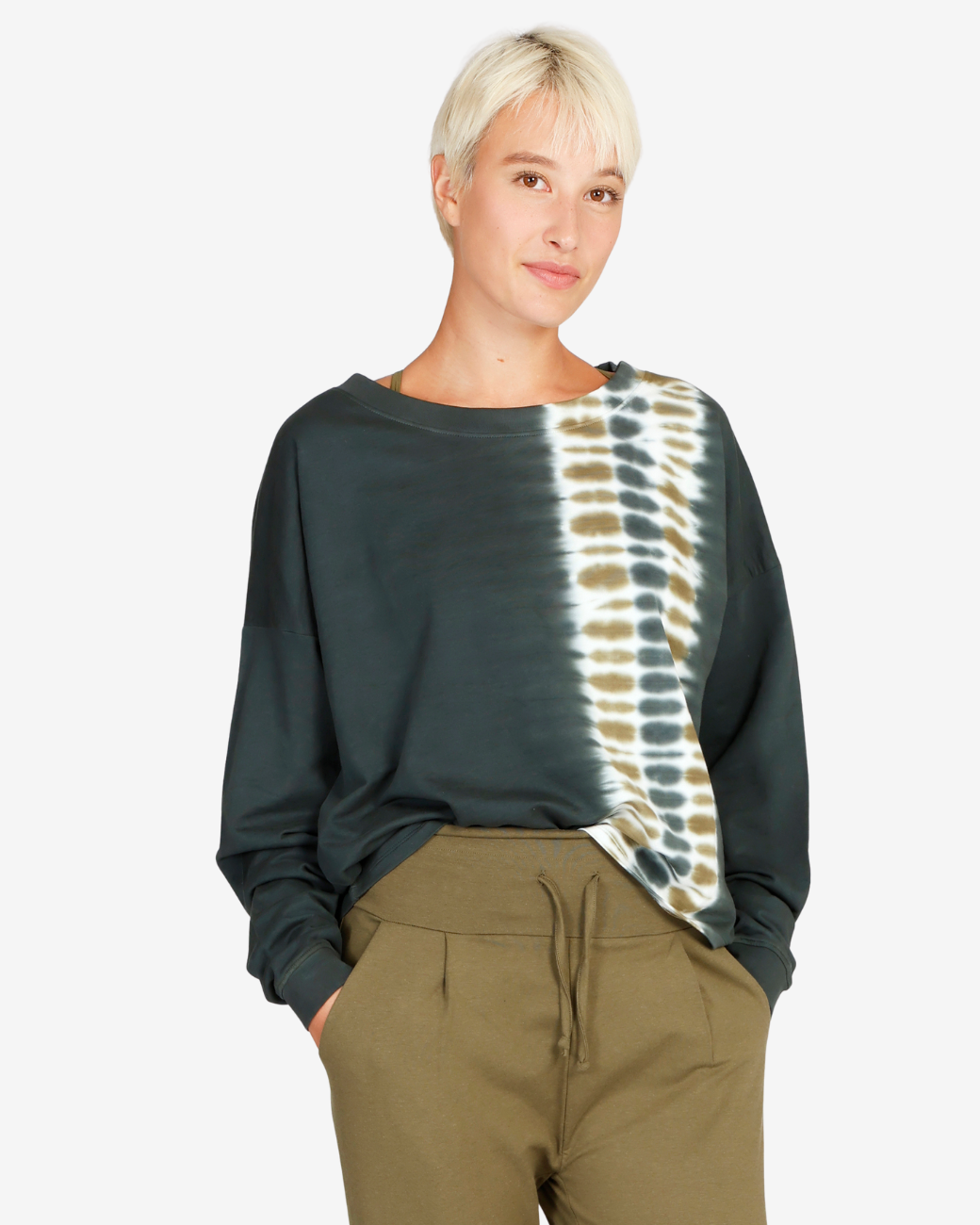 Batik Sweater seaweed